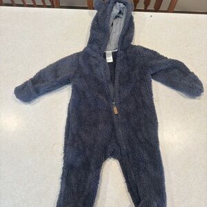 Cozy Navy Blue Kids One Piece
